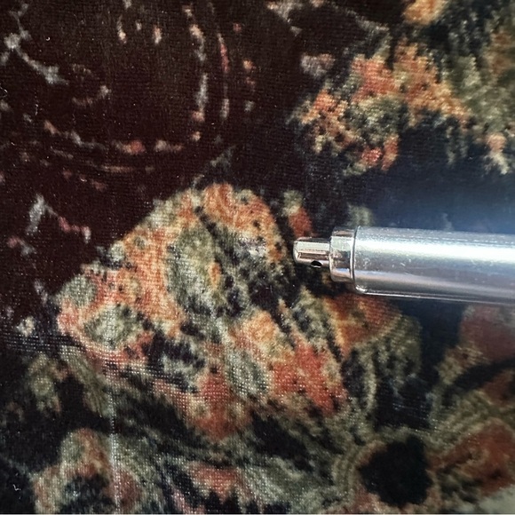 Johnny Was Workshop Top Mabel Printed Silk Button-Up Velvet Back Long Sleeve M - Picture 14 of 14